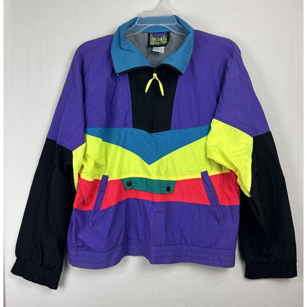 Vtg Dual Control Pullover Windbreaker Women's Medium READ LISTING 80s 90s Style - Picture 1 of 15